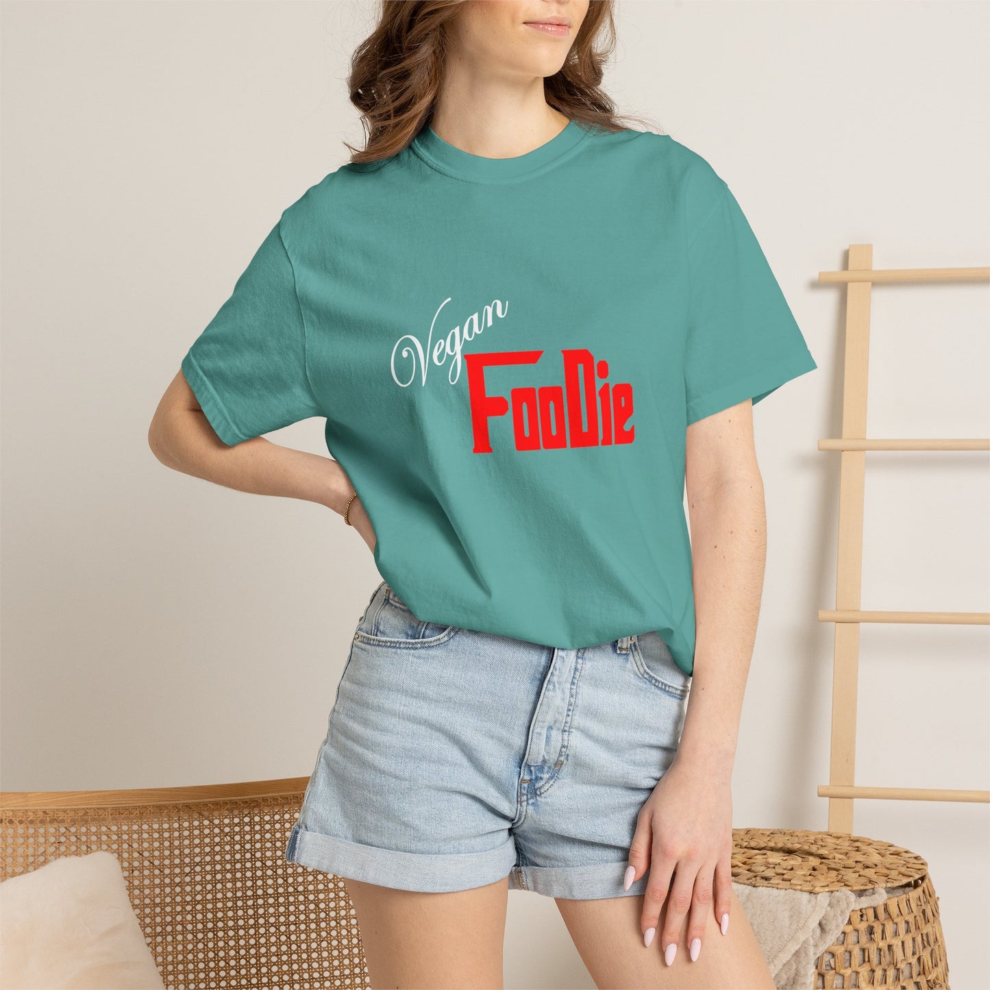 L.O.E.F Unisex Vegan Foodie Tee Shirt (Fiery Red)