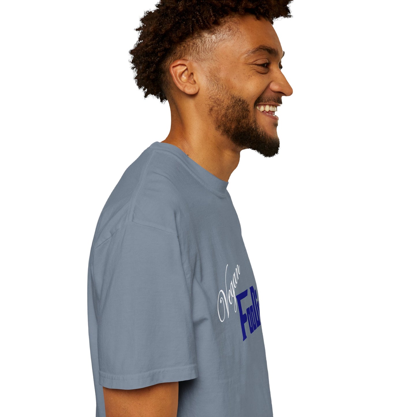 L.O.E.F Unisex Vegan Foodie Tee Shirt (Dark Blue)