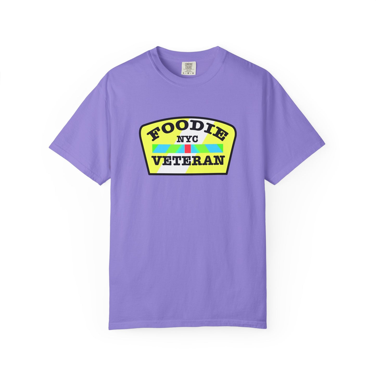 L.O.E.F Foodie Veteran NYC Unisex Tee Shirt (Yellow and Black)