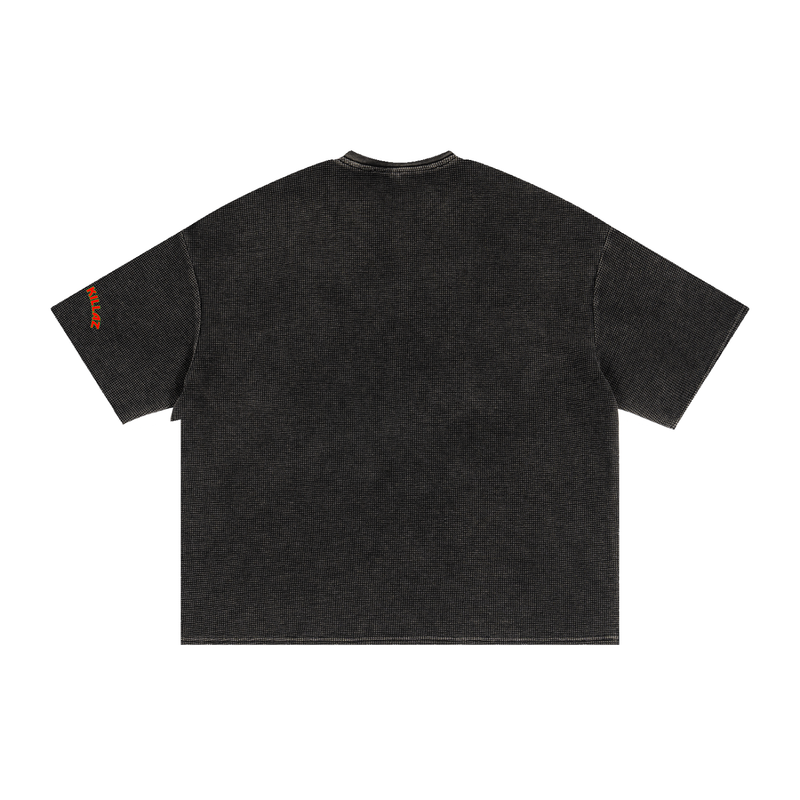 L.O.E.F. Life Oxtail Killaz Textured Waffle Washed Boxy T-Shirt