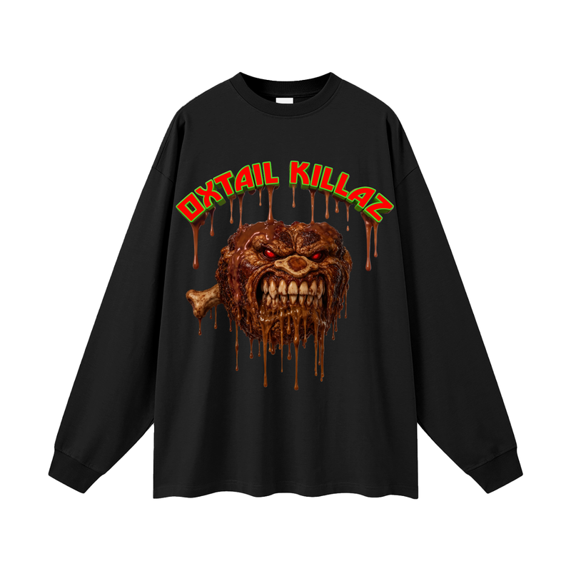 L.O.E.F. Life Oxtail Killaz Oversized Unisex Long Sleeve T-Shirt