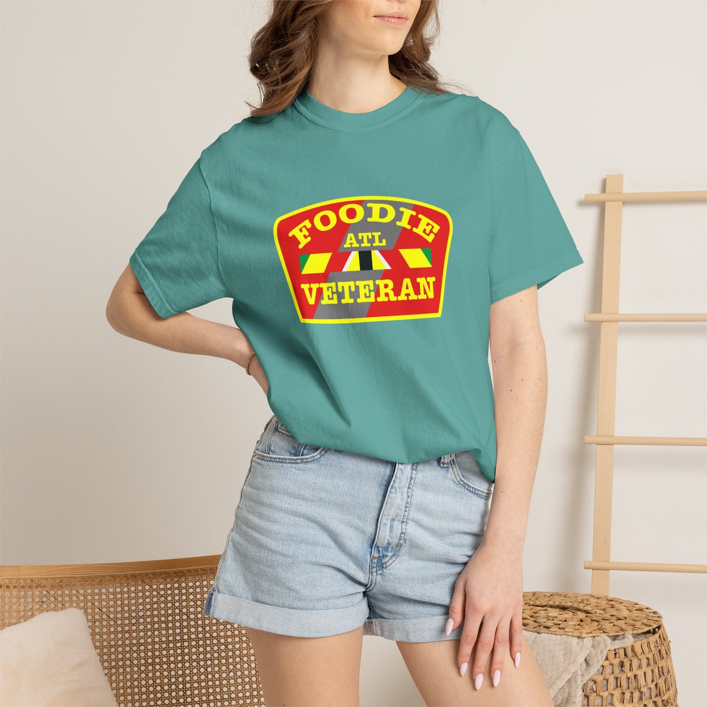 L.O.E.F Foodie Veteran ATL Unisex Tee Shirt (Yellow)