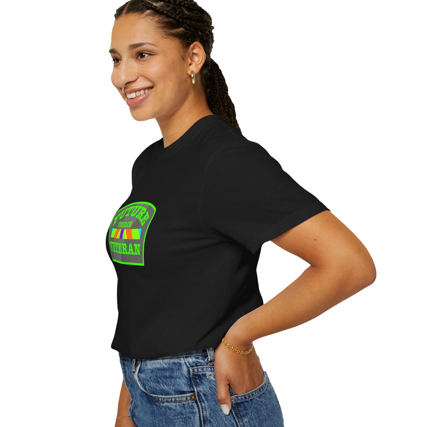 L.O.E.F Future Foodie Veteran Tee Shirt  (Neon Green)