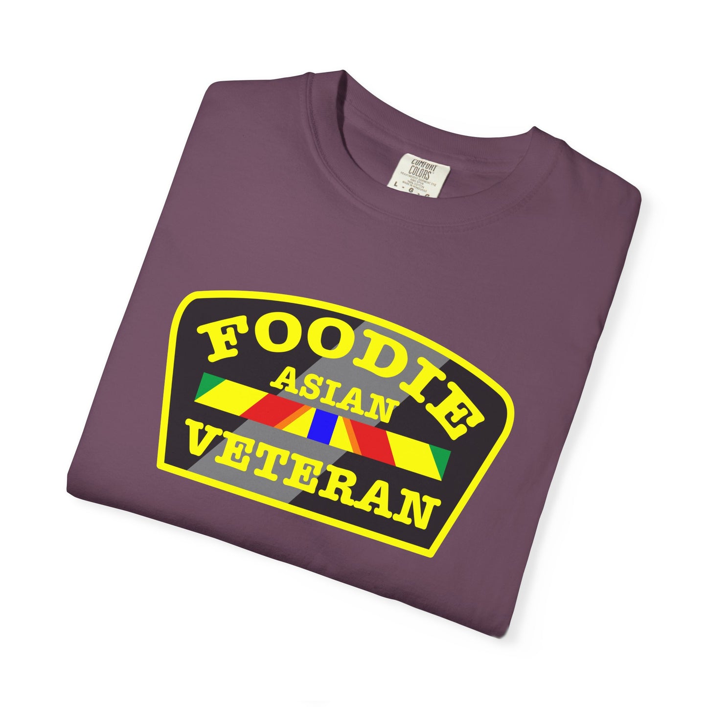L.O.E.F Foodie Veteran ASIAN Unisex Tee Shirt (Yellow)