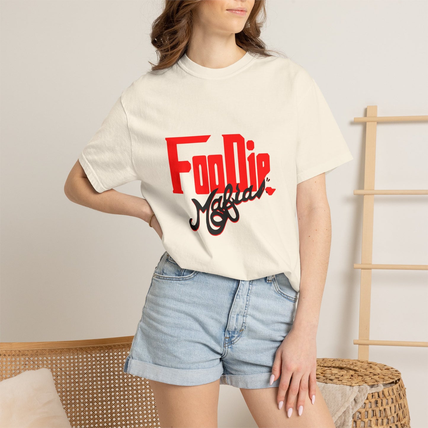 L.O.E.F Red Foodie Mafia Unisex Tee shirt (Black)