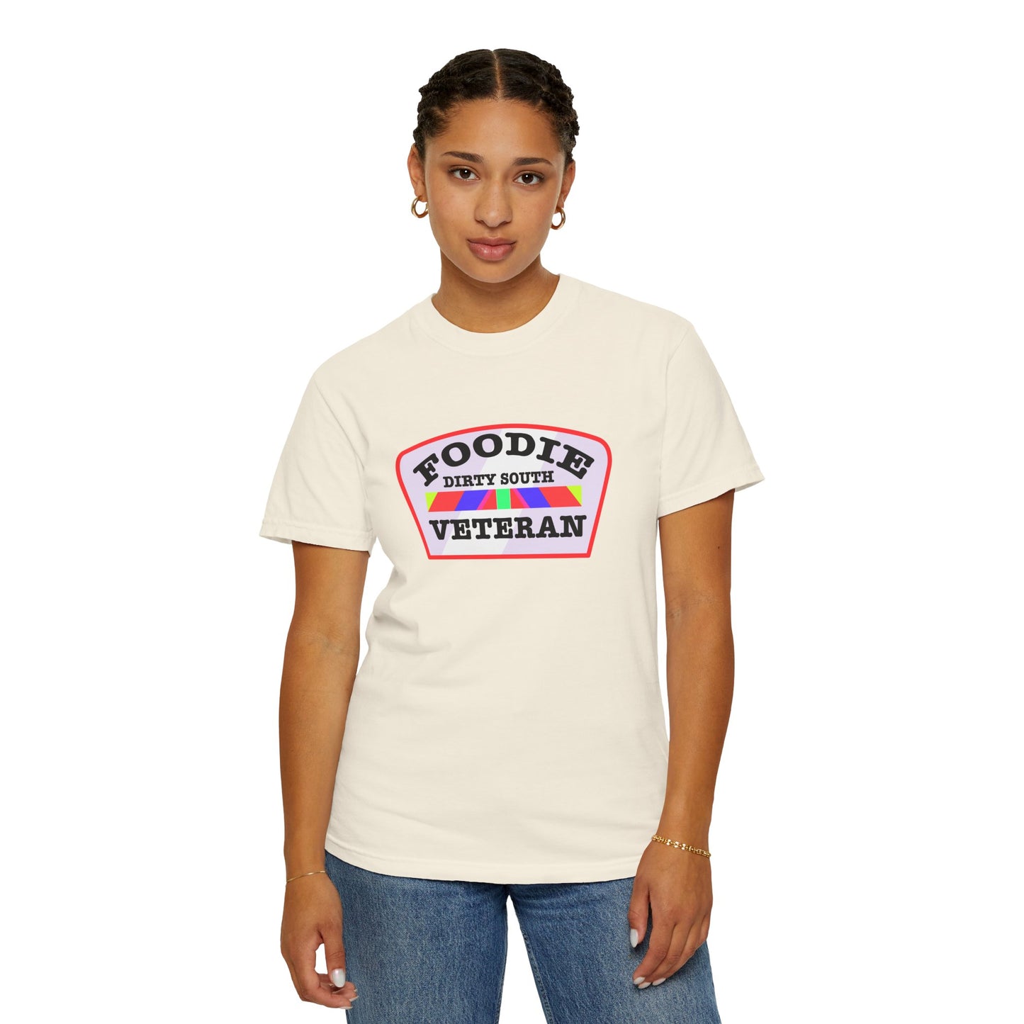 L.O.E.F Foodie Veteran DIRTY SOUTH Unisex Tee Shirt (Soft Pink)
