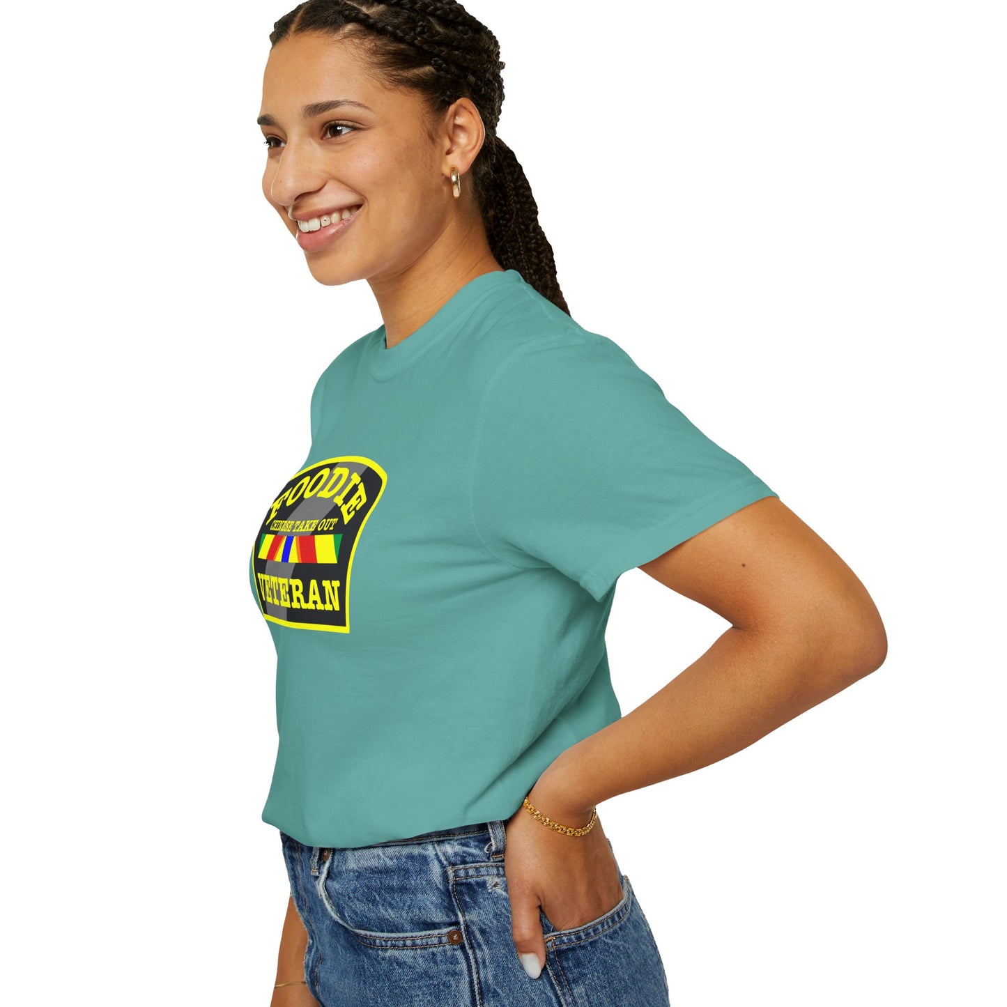 L.O.E.F Foodie Veteran CHINESE TAKE OUT Unisex Tee Shirt (Yellow)