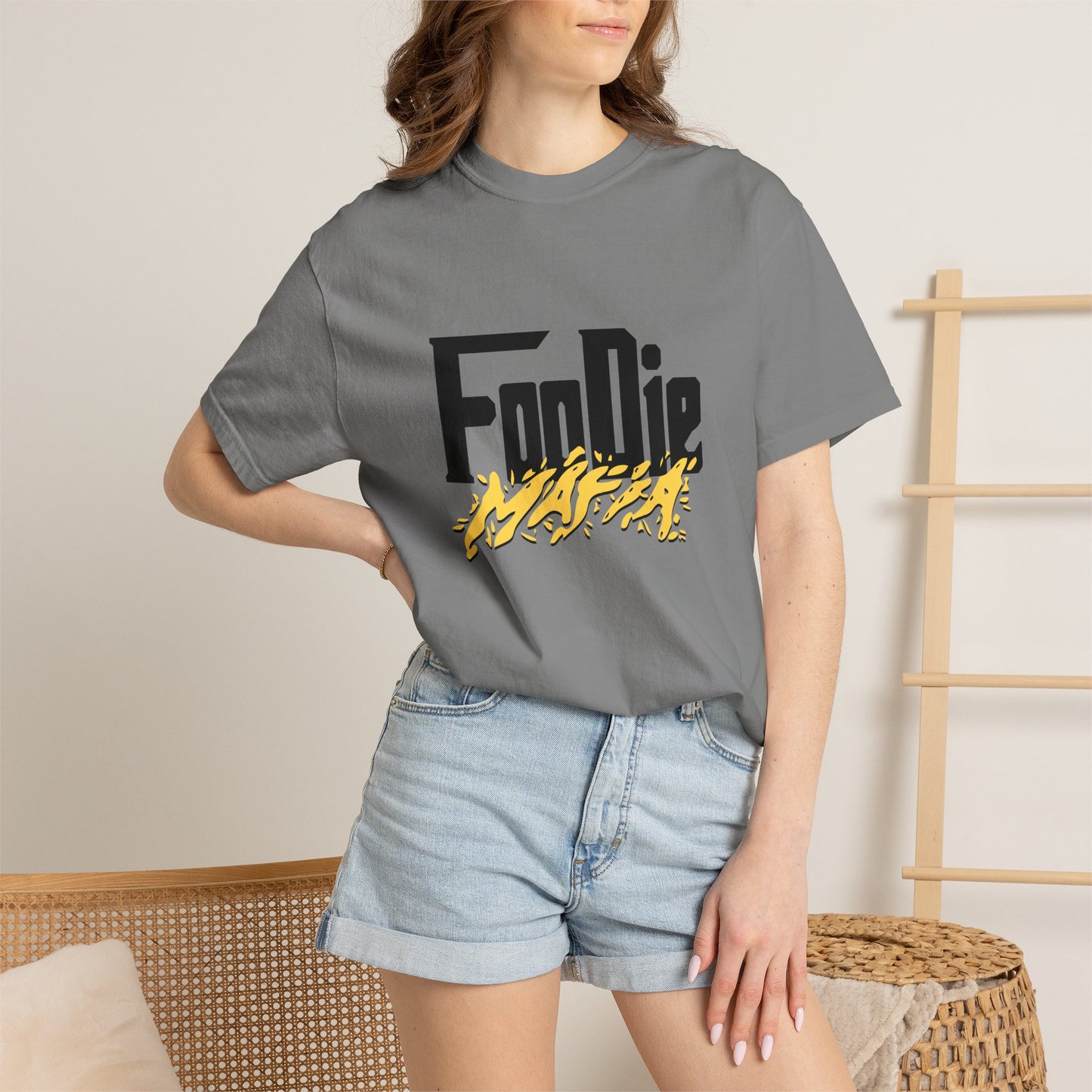 L.O.E.F Foodie Mafia Tee-Shirt (Mustard)