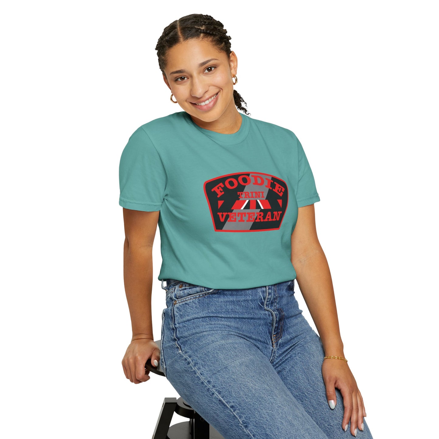 L.O.E.F Foodie Veteran TRINI Unisex Tee Shirt (Red)