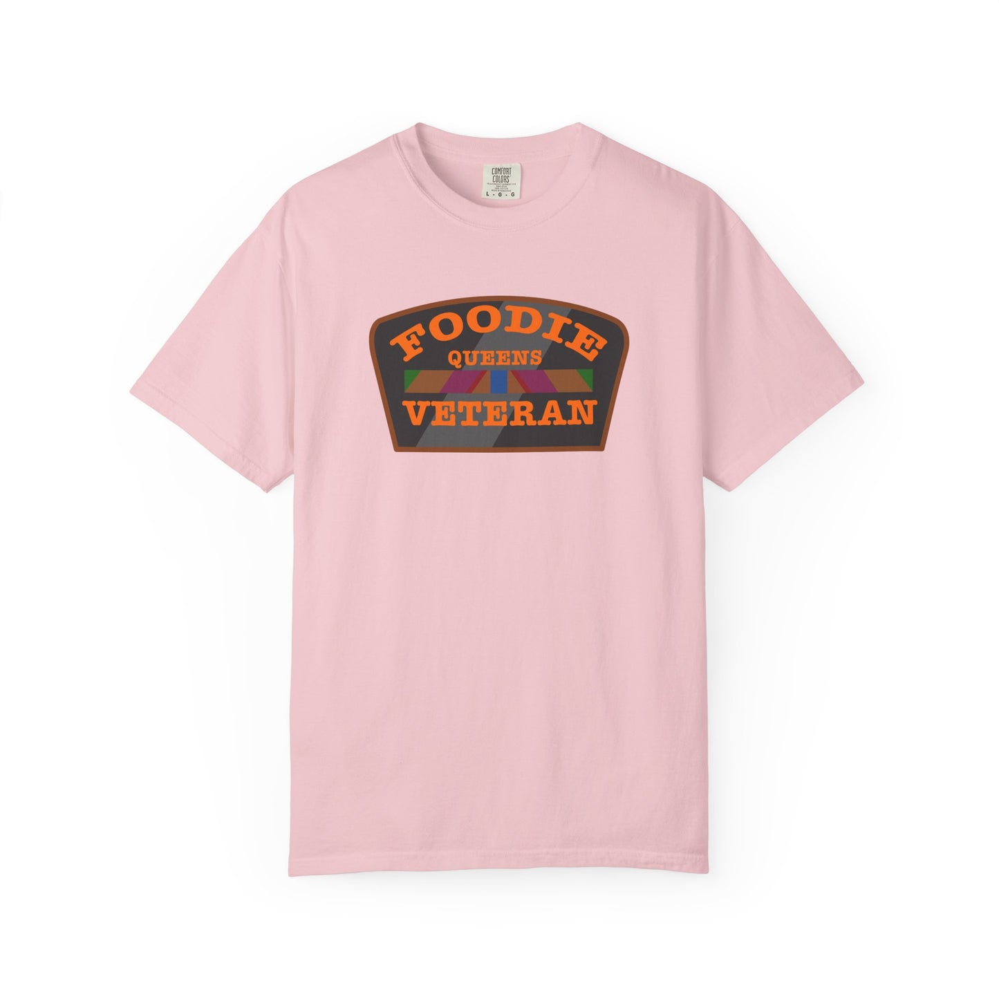 L.O.E.F Foodie Veteran QUEENS Unisex Tee Shirt (Orange)