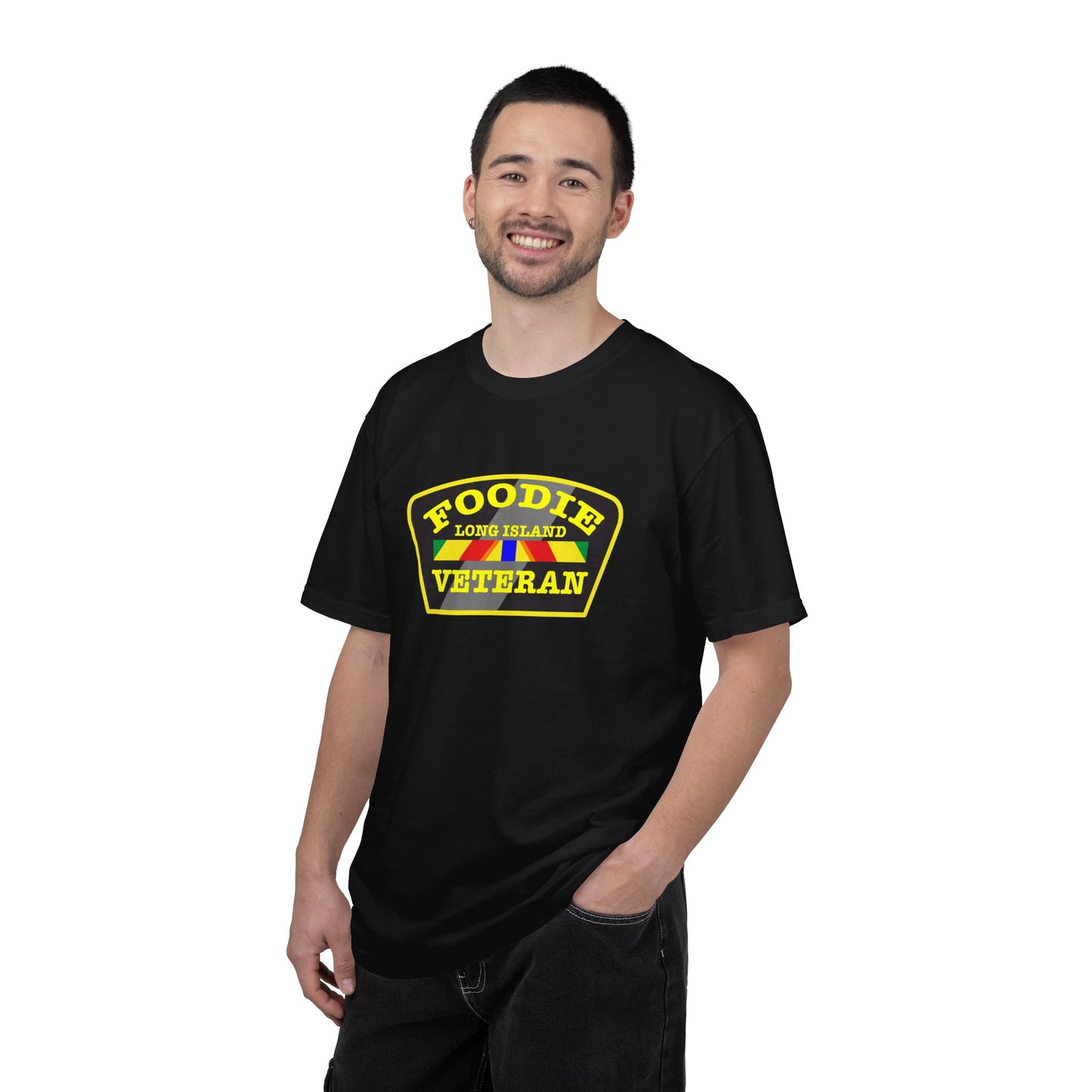 L.O.E.F Foodie Veteran Long Island Unisex Tee Shirt (Yellow)