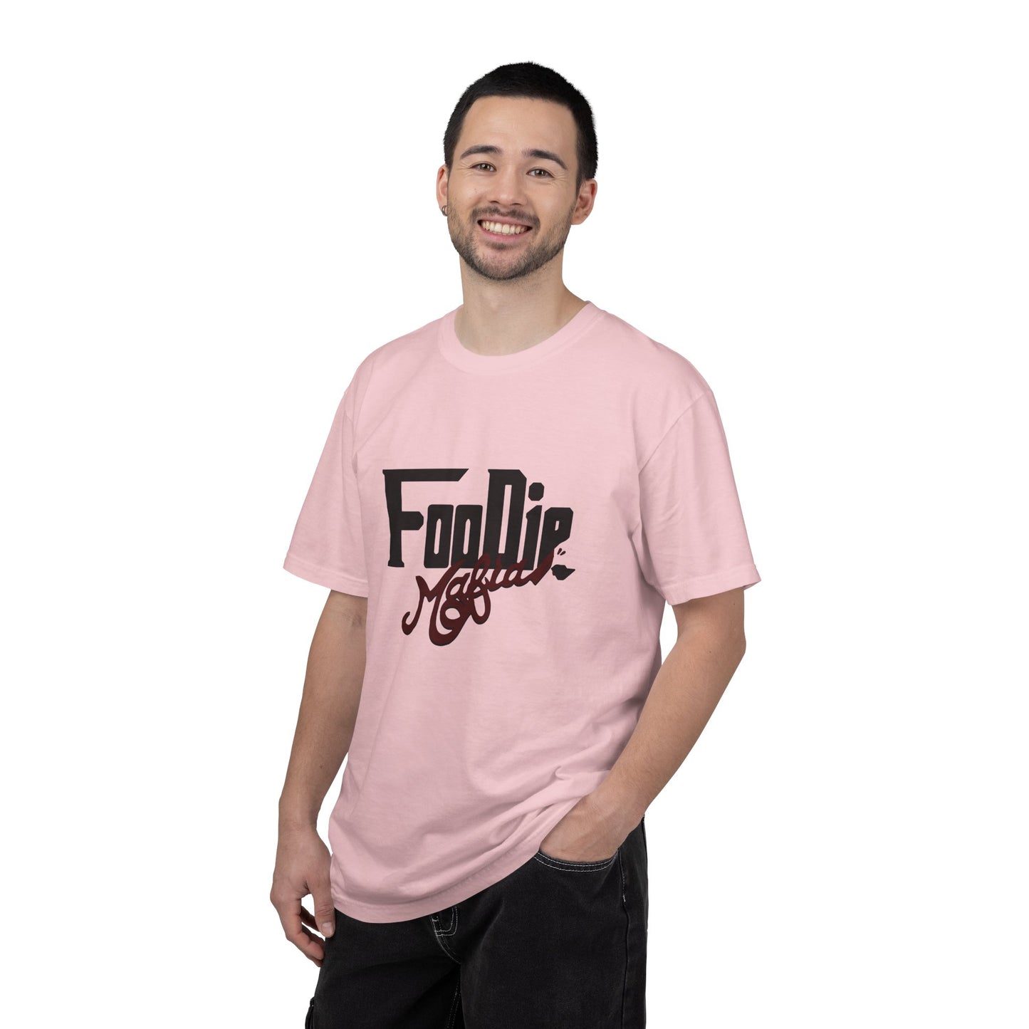 L.O.E.F Foodie Mafia Unisex Tee shirt (Maroon)