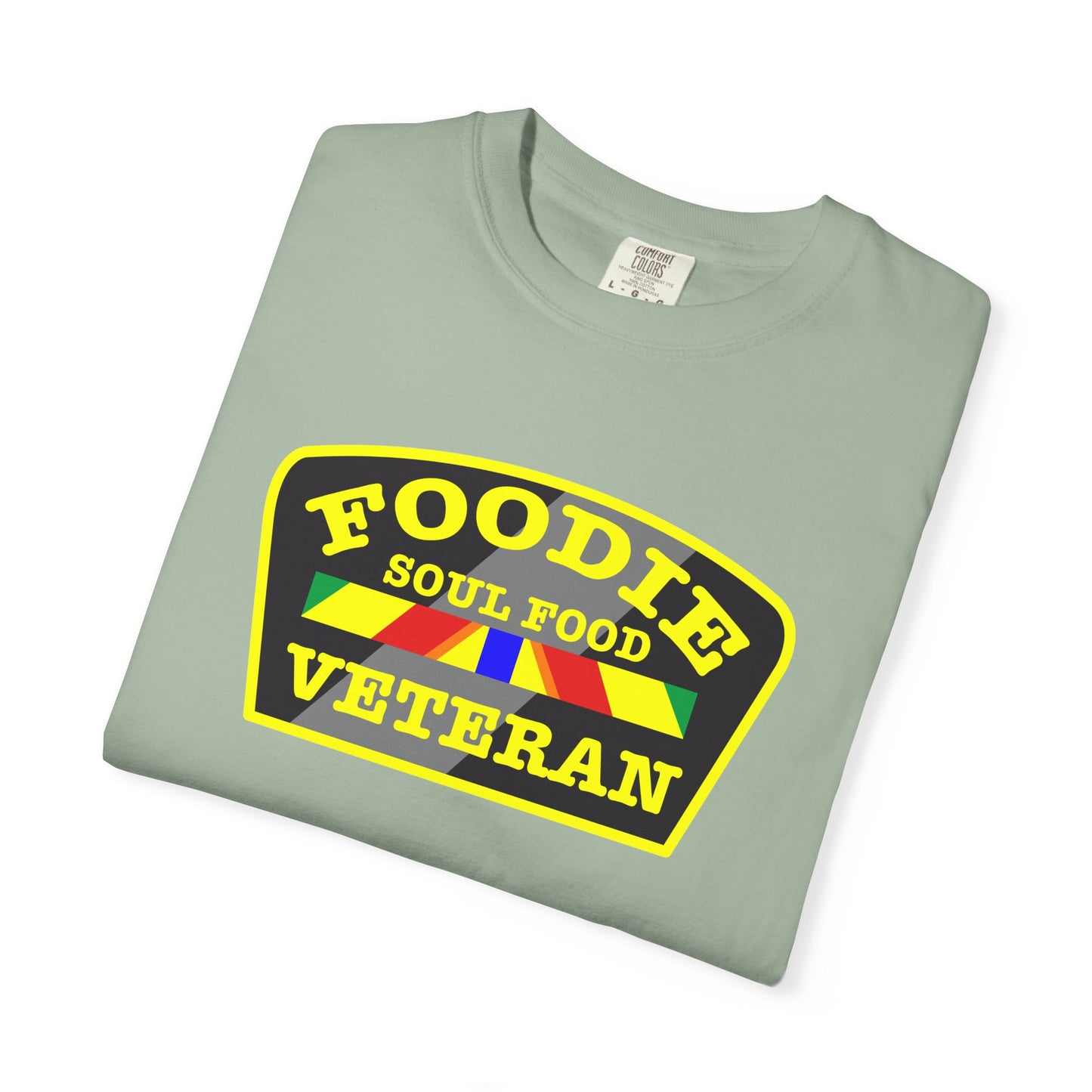 L.O.E.F Foodie Veteran SOUL FOOD Unisex Tee Shirt (Yellow)