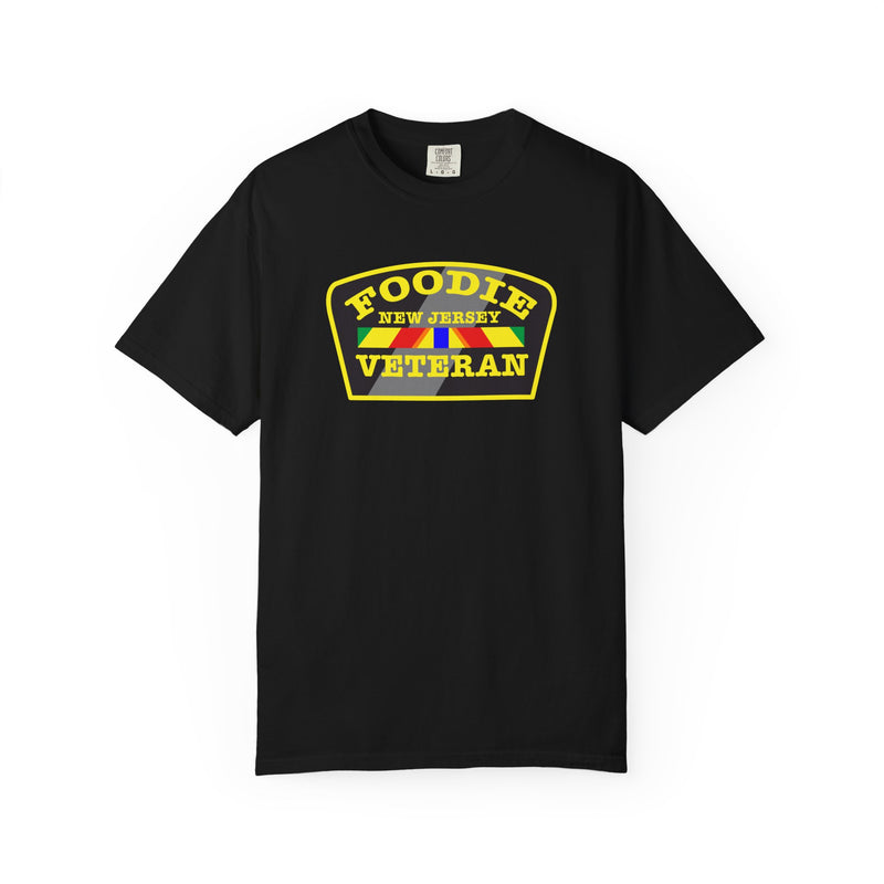 L.O.E.F Foodie Veteran NEW JERSEY Unisex Tee Shirt (Yellow)