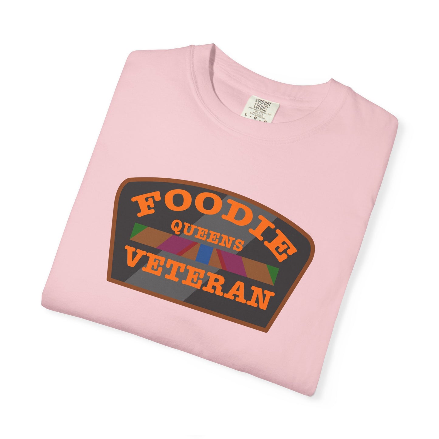 L.O.E.F Foodie Veteran QUEENS Unisex Tee Shirt (Orange)