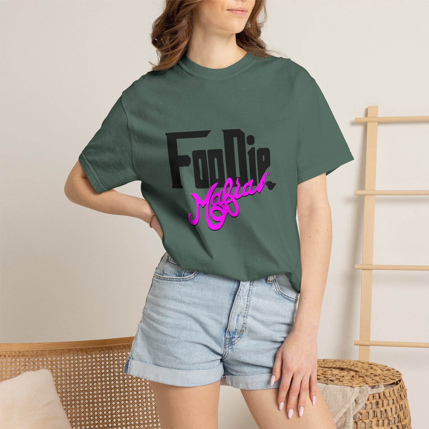 L.O.E.F Foodie Mafia Unisex Tee Shirt (Bright Purple)
