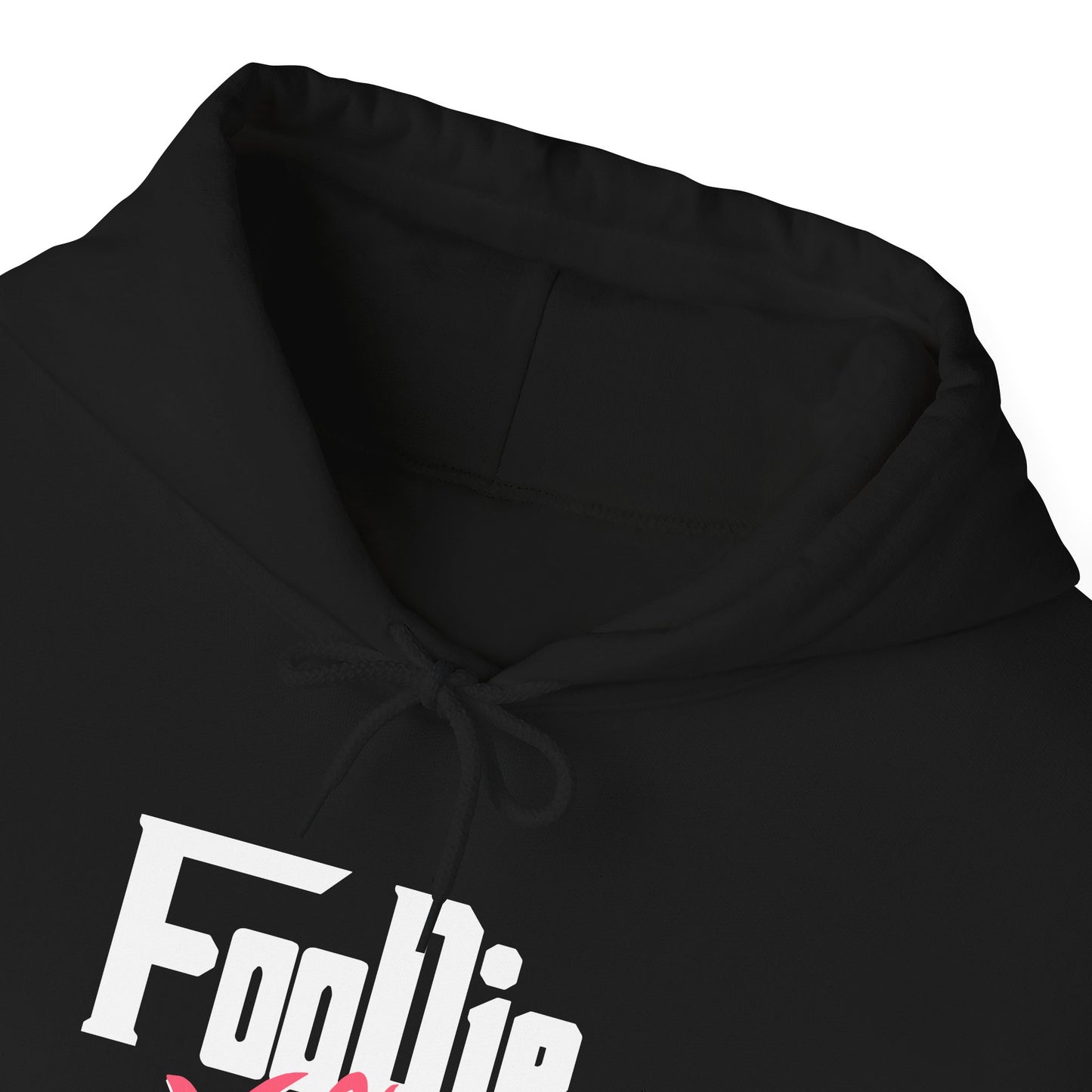 L.O.E.F White Foodie Mafia Unisex Hooded Sweatshirt (Fiery Red)
