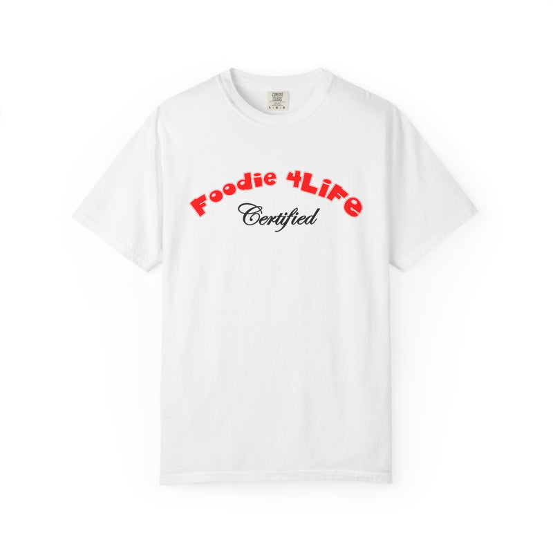 L.O.E.F Foodie 4Life Certified Unisex Tee Shirt (Fiery Red)