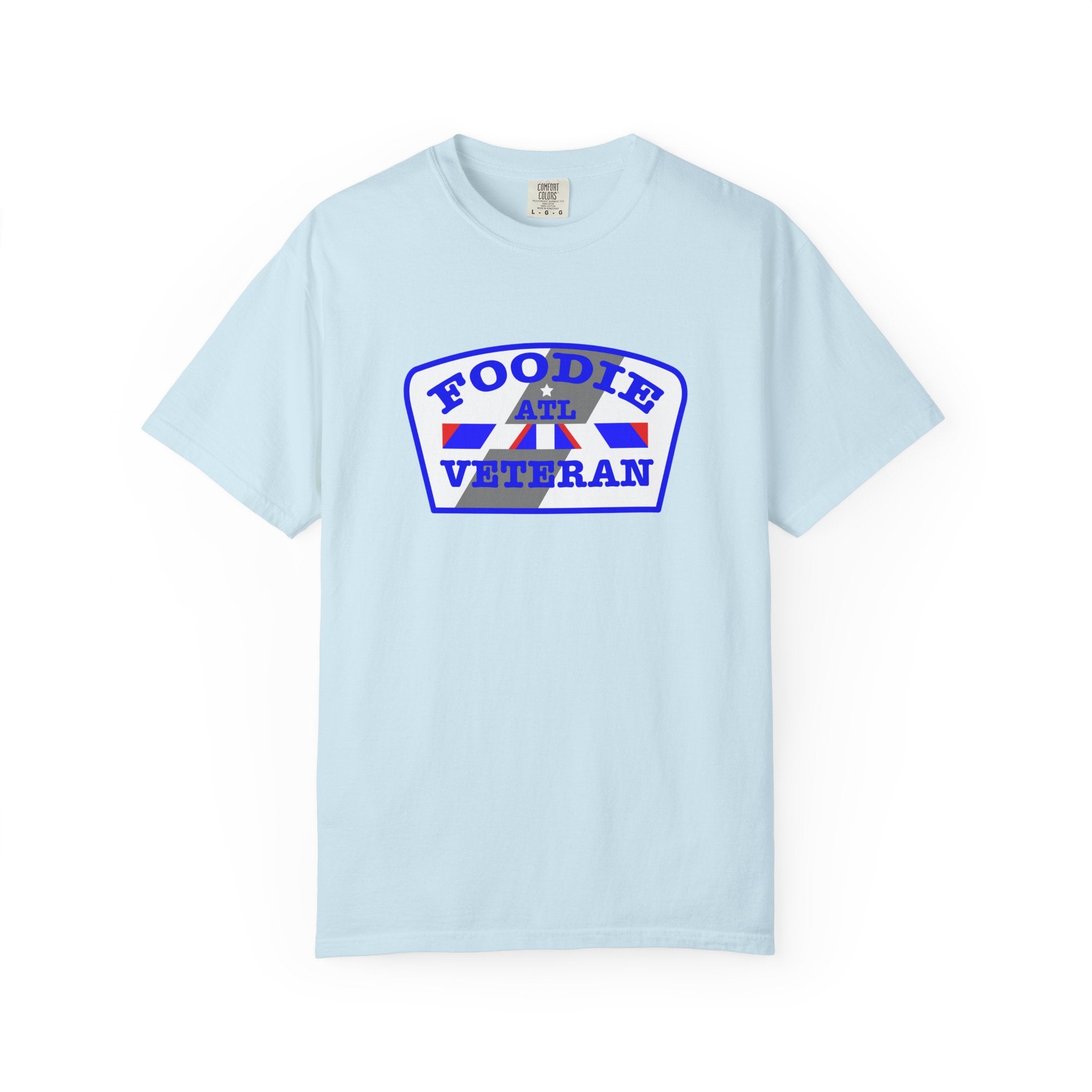 L.O.E.F Foodie Veteran ATL Unisex Tee Shirt (Blue)