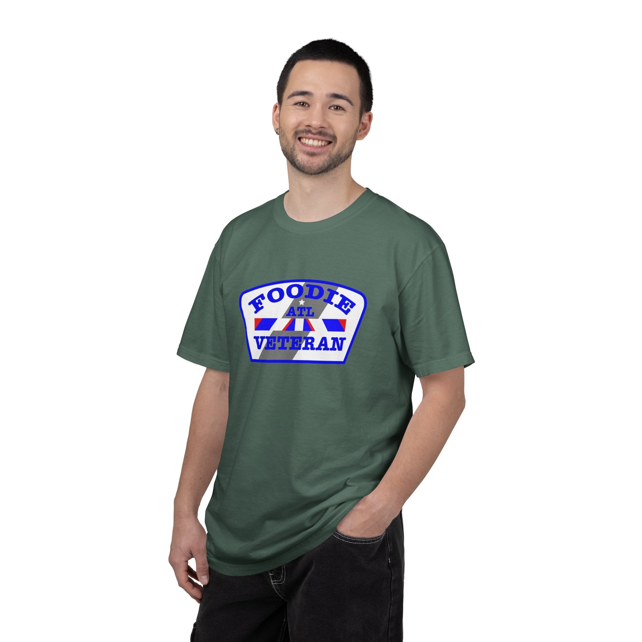L.O.E.F Foodie Veteran ATL Unisex Tee Shirt (Blue)