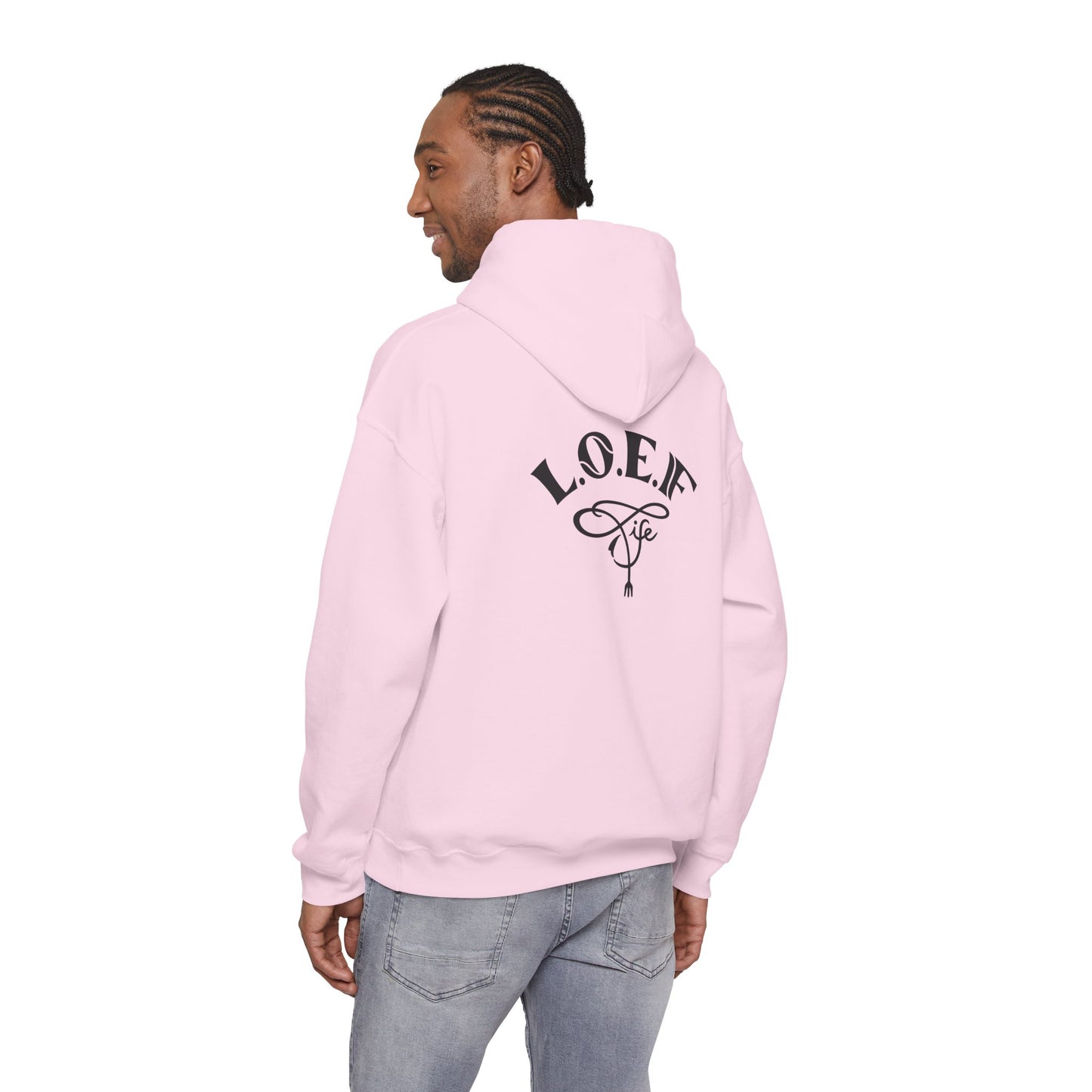 L.O.E.F Foodie 4Life Vegan Hoodie (Fuchsia)