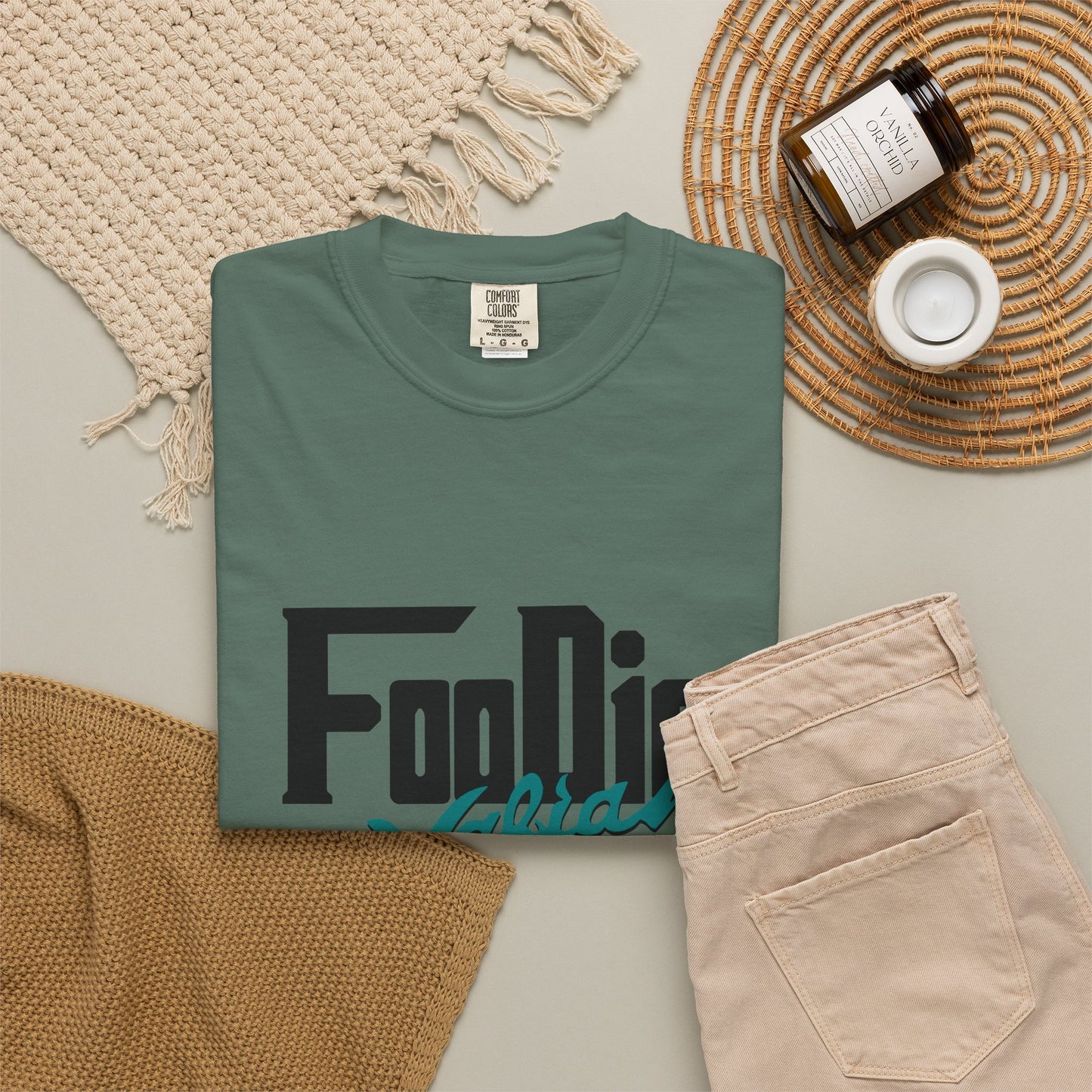 L.O.E.F Foodie Mafia Unisex Tee shirt (Teal)