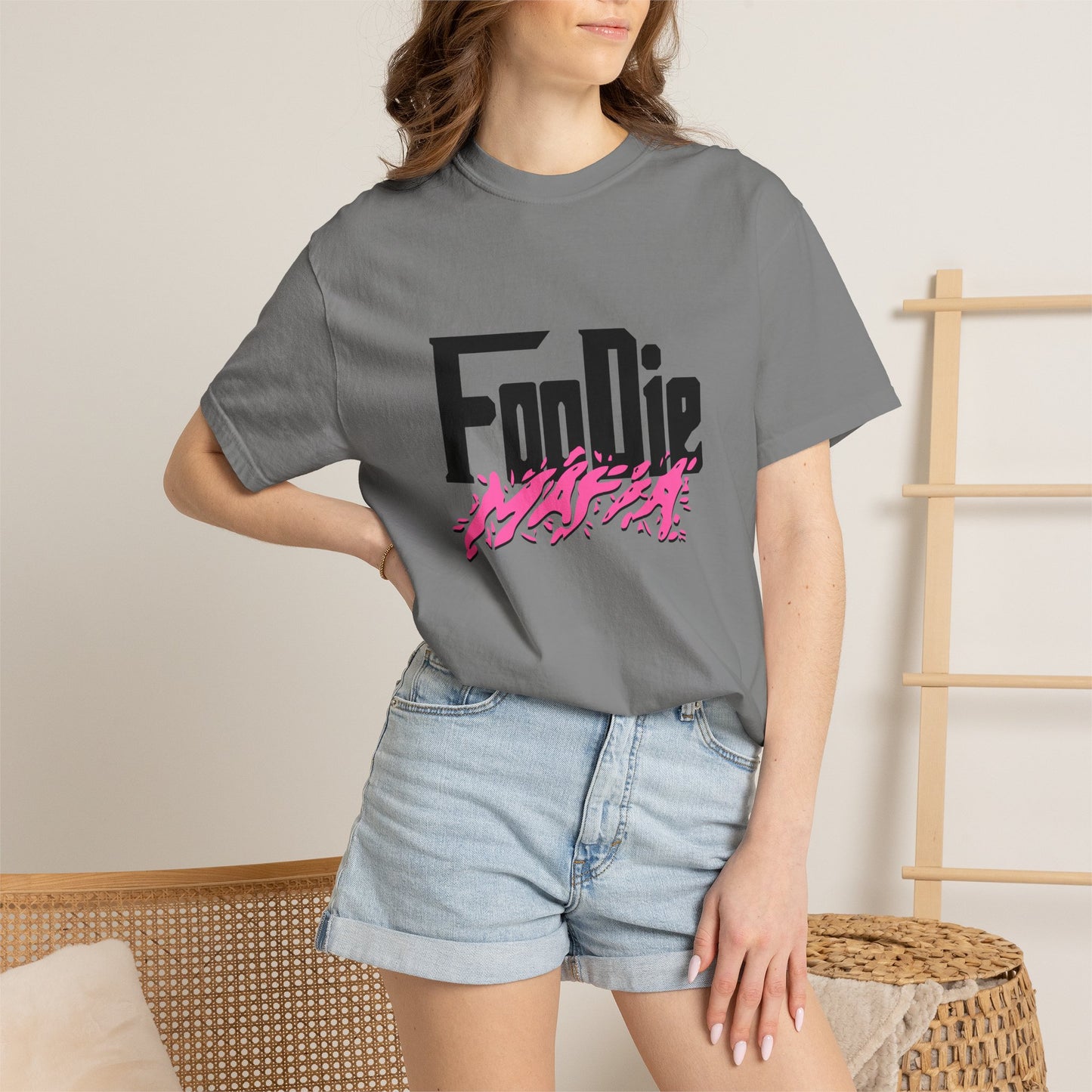 L.O.E.F Foodie Mafia Tee Shirt (Hot Pink)