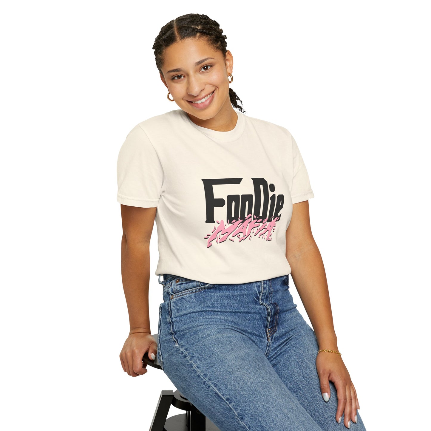 L.O.E.F Foodie Mafia Tee Shirt (Soft Pink)