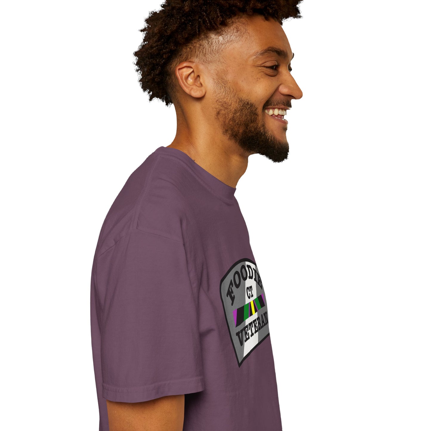 L.O.E.F Foodie Veteran CT Unisex Tee Shirt (Gray)