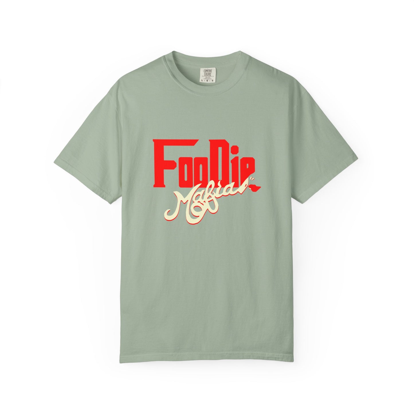 L.O.E.F Red Foodie Mafia Unisex Tee Shirt (Cream)