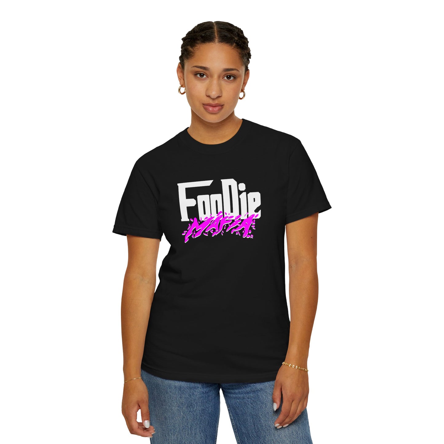 L.O.E.F Foodie Mafia Unisex Tee Shirt  (Purple)