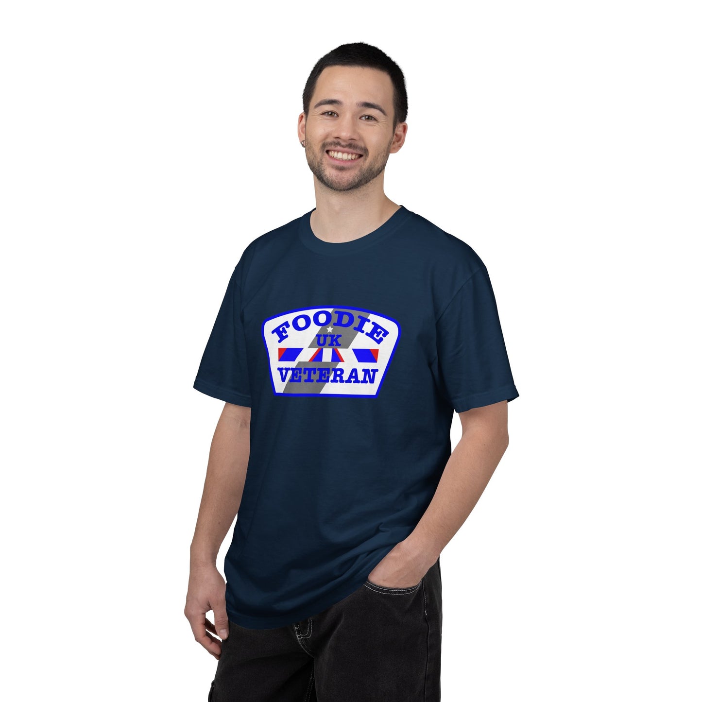 L.O.E.F Foodie Veteran UK Unisex Tee Shirt (Blue)