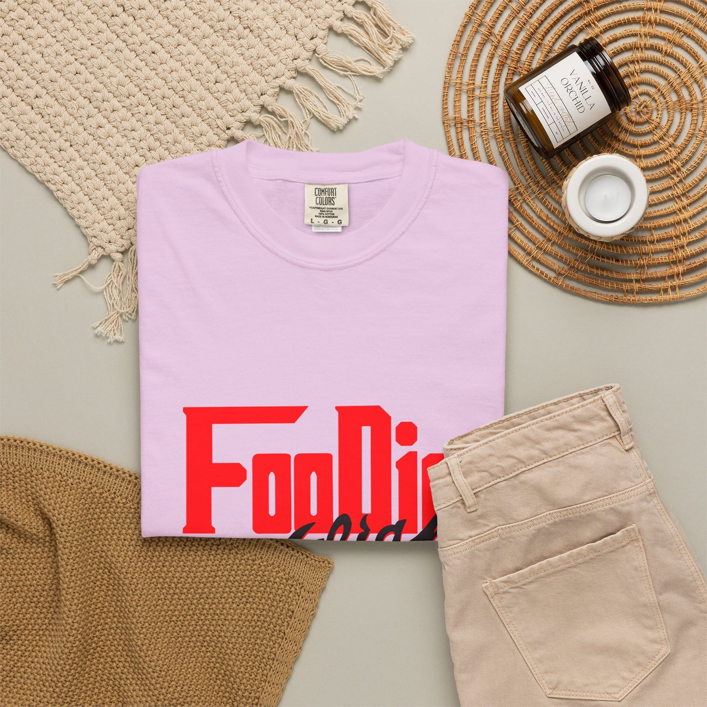 L.O.E.F Red Foodie Mafia Unisex Tee shirt (Black)