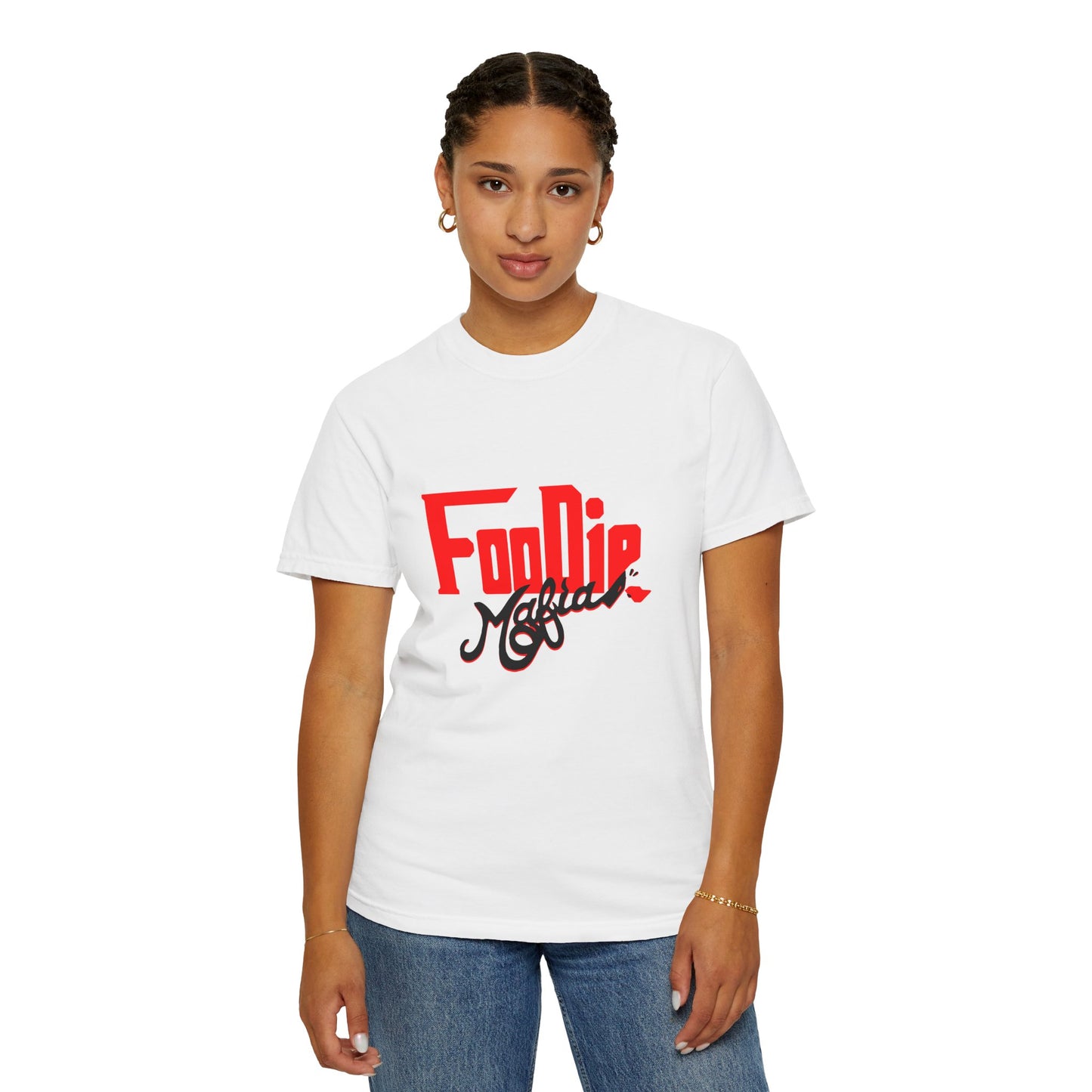 L.O.E.F Red Foodie Mafia Unisex Tee shirt (Black)