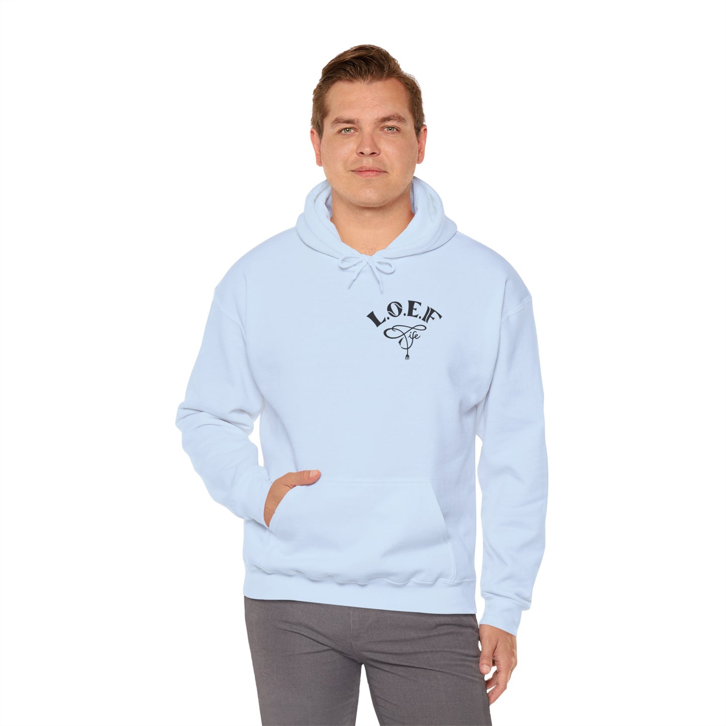 L.O.E.F Foodie 4Life Vegan Hoodie (Fiery Red)