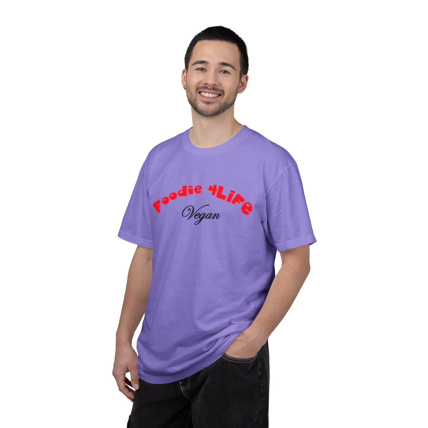 L.O.E.F Foodie 4Life Vegan Unisex Tee Shirt (Fiery Red)