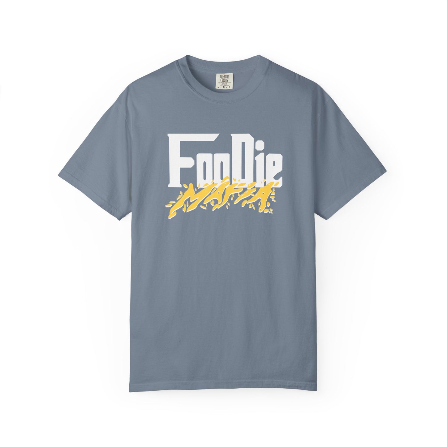 L.O.E.F White Foodie Mafia Unisex Tee Shirt (Yellow)