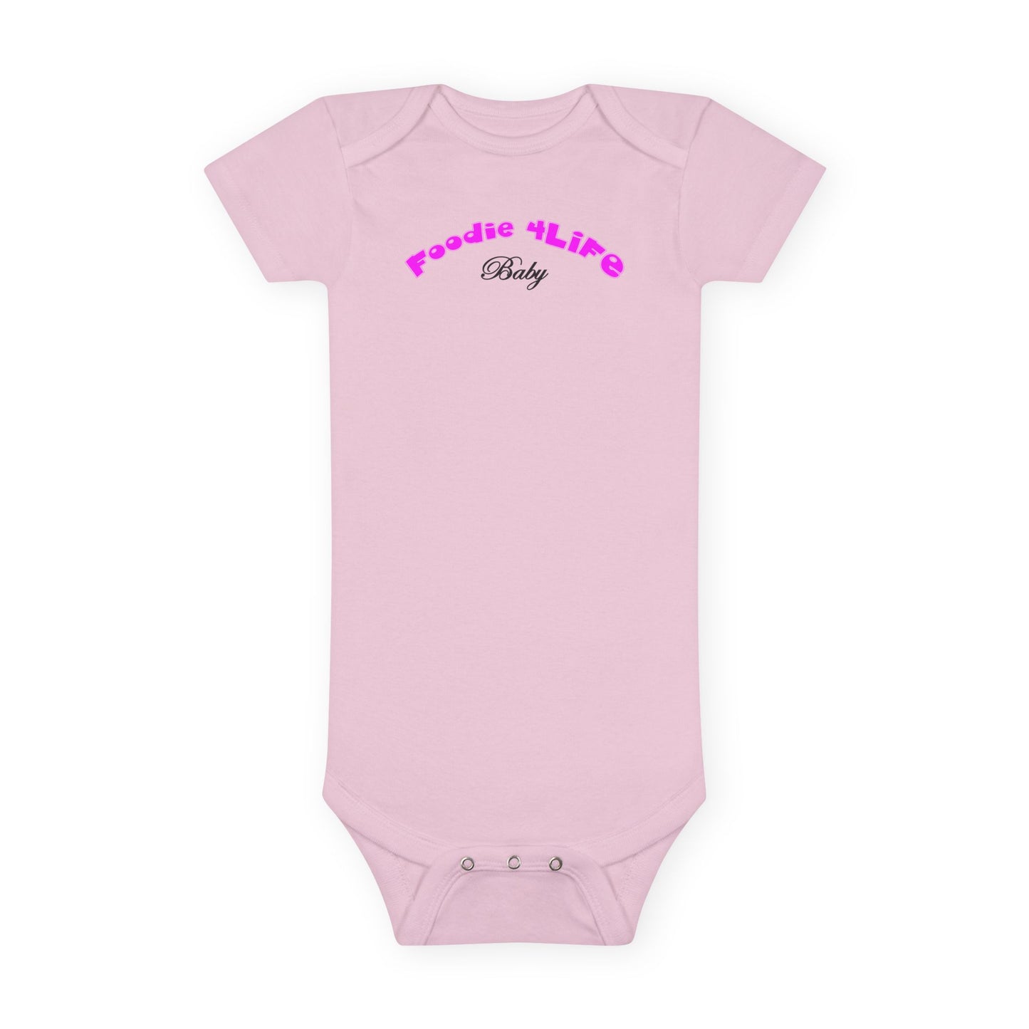 L.O.E.F Foodie 4Life Baby Bodysuit  (Fuchsia)