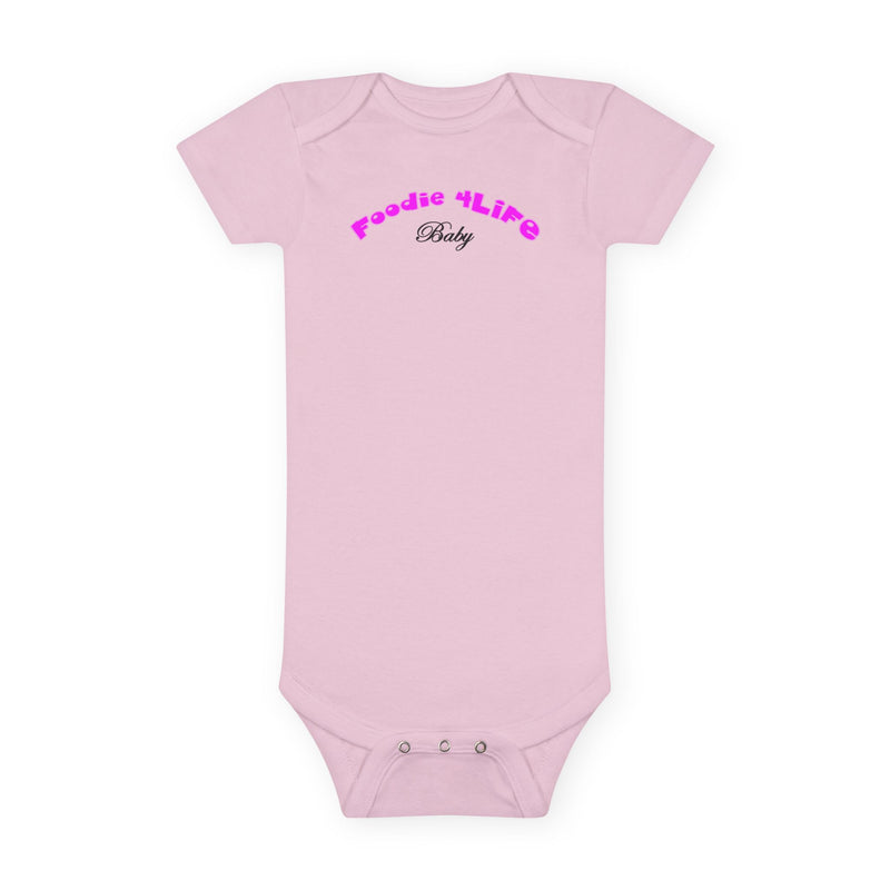 L.O.E.F Foodie 4Life Baby Bodysuit  (Fuchsia)