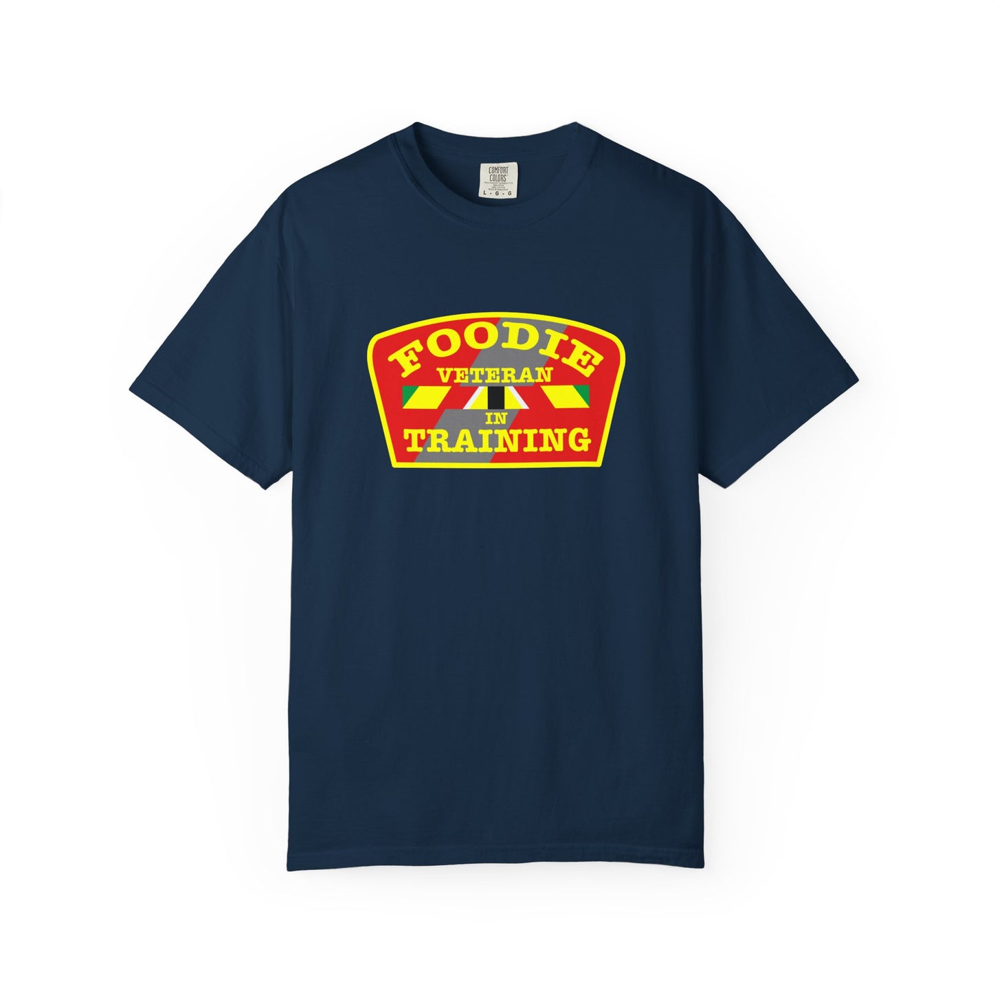 L.O.E.F Foodie Veteran IN TRAINING Unisex Tee Shirt (Yellow)