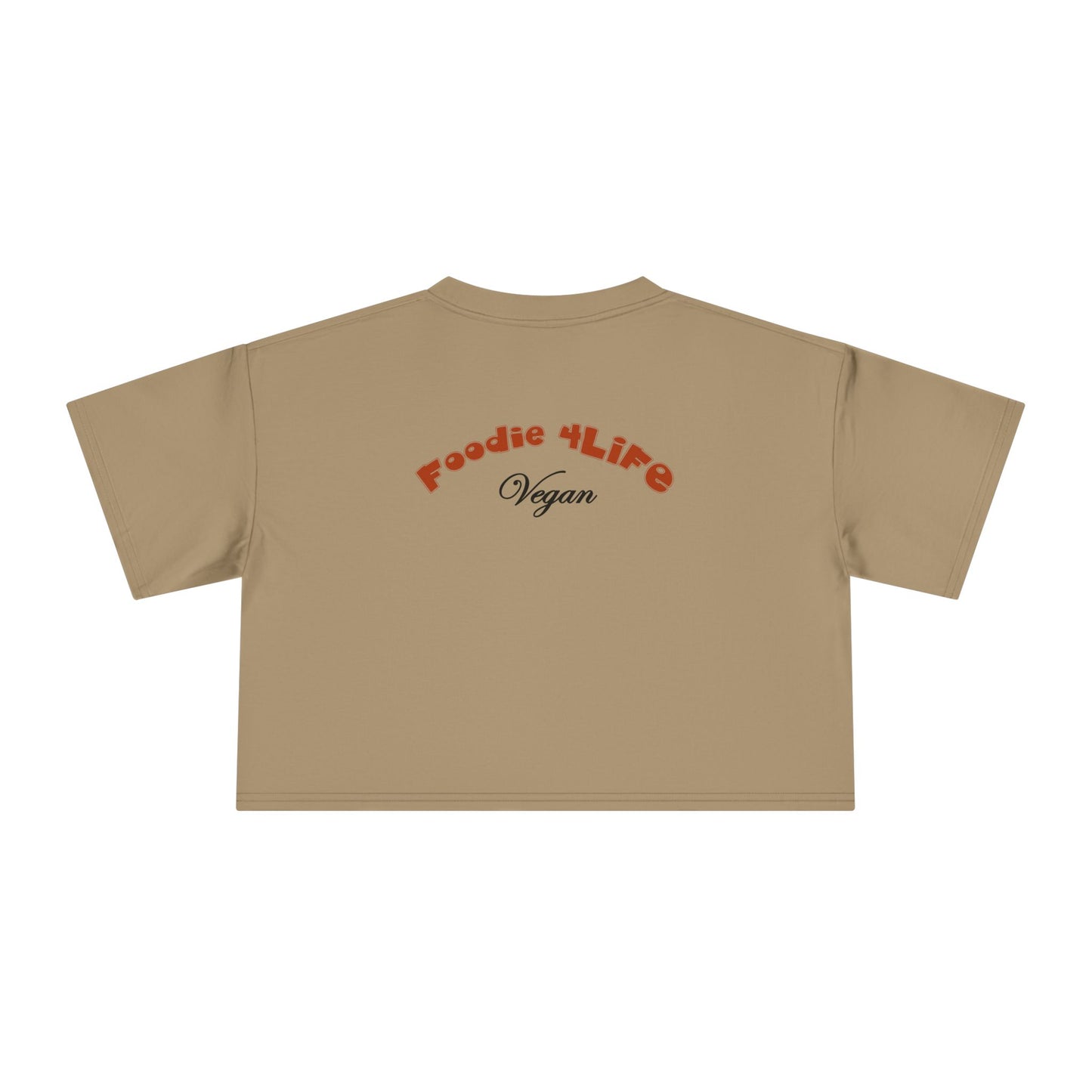 L.O.E.F Foodie 4Life Vegan Crop Tee (Rust)