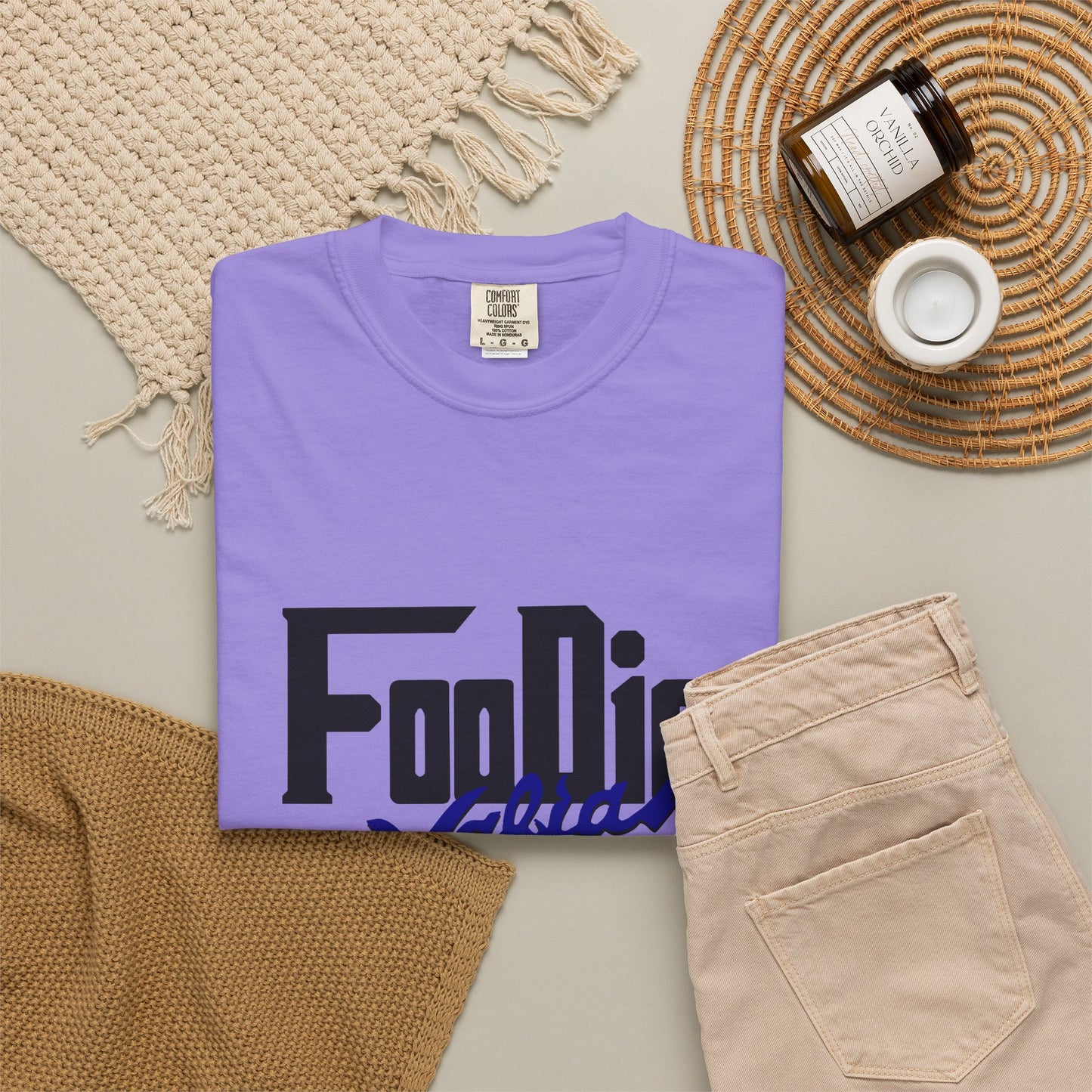 L.O.E.F Foodie Mafia Unisex Tee shirt (Dark Blue)