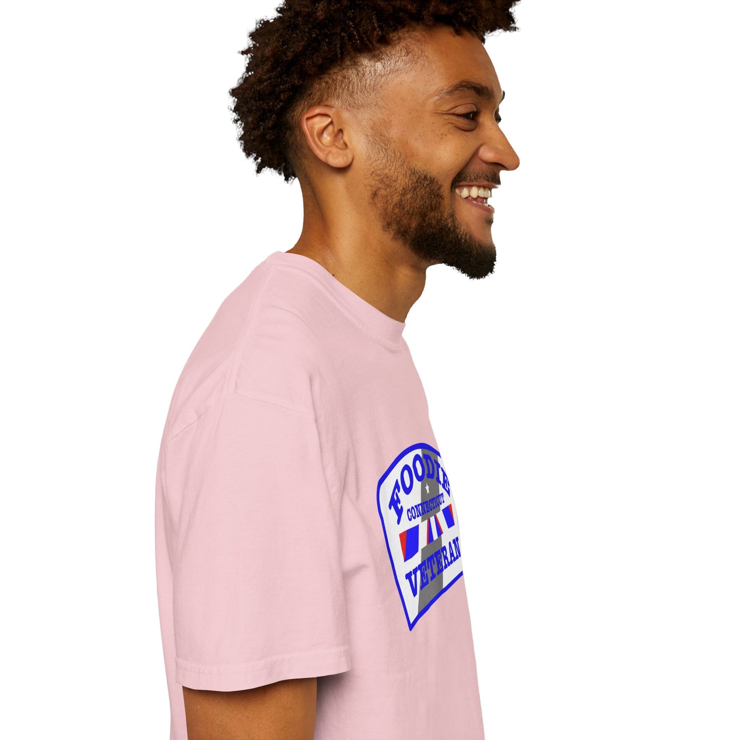 L.O.E.F Foodie Veteran CONNECTICUT Unisex Tee Shirt (Blue)