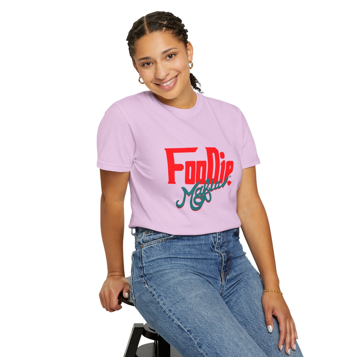 L.O.E.F Red Foodie Mafia Unisex Tee Shirt (Teal)