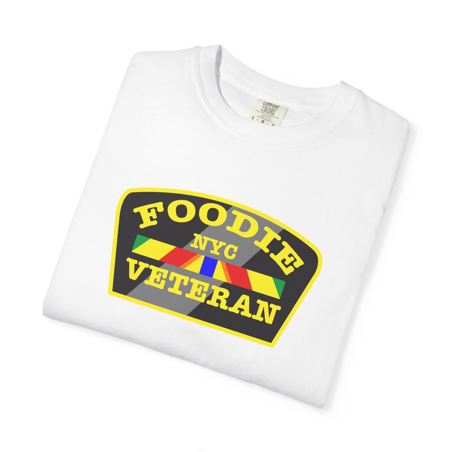 L.O.E.F Foodie Veteran NYC Unisex Tee Shirt (Yellow)