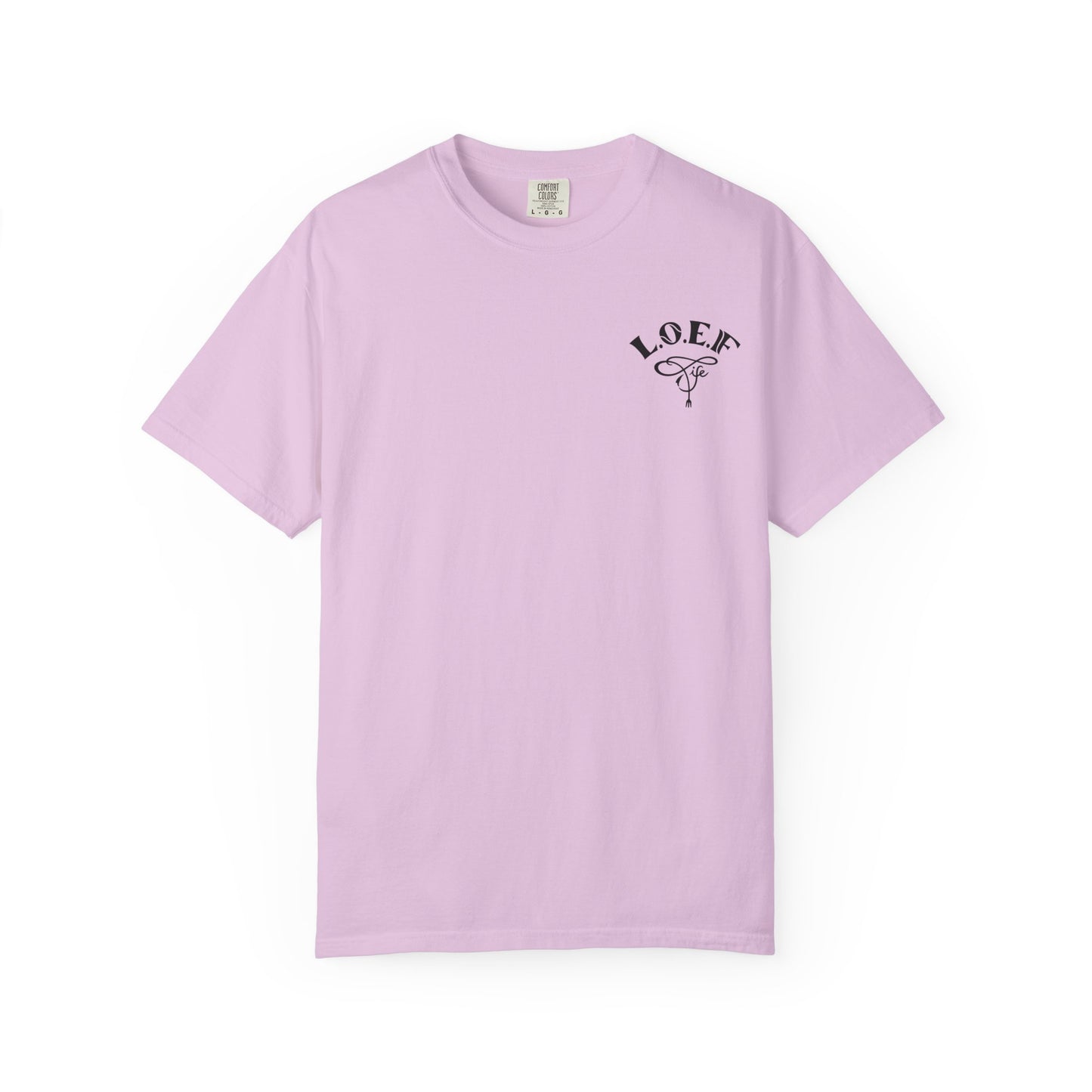 L.O.E.F LIFESTYLE OF EVERYDAY FOODIES Unisex Tee Shirt (Black)
