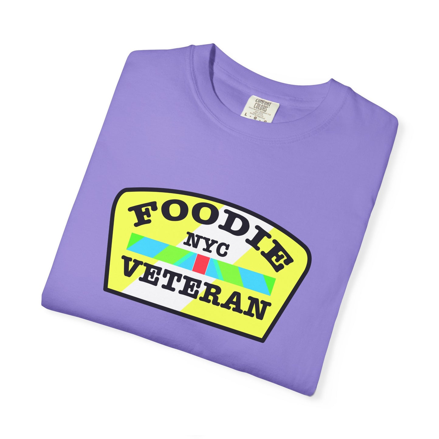 L.O.E.F Foodie Veteran NYC Unisex Tee Shirt (Yellow and Black)