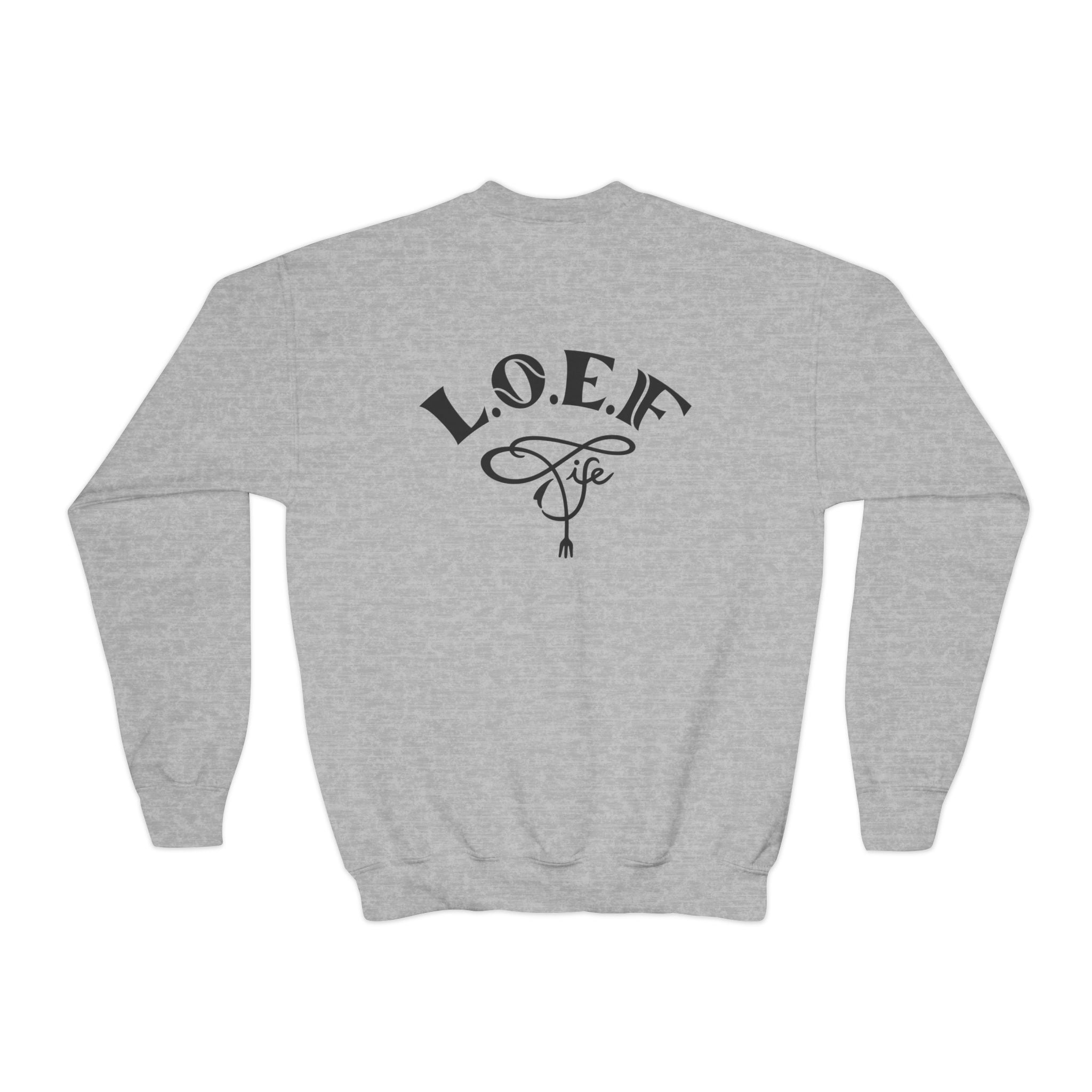 L.O.E.F Foodie 4Life Young Sweatshirt  (Black)