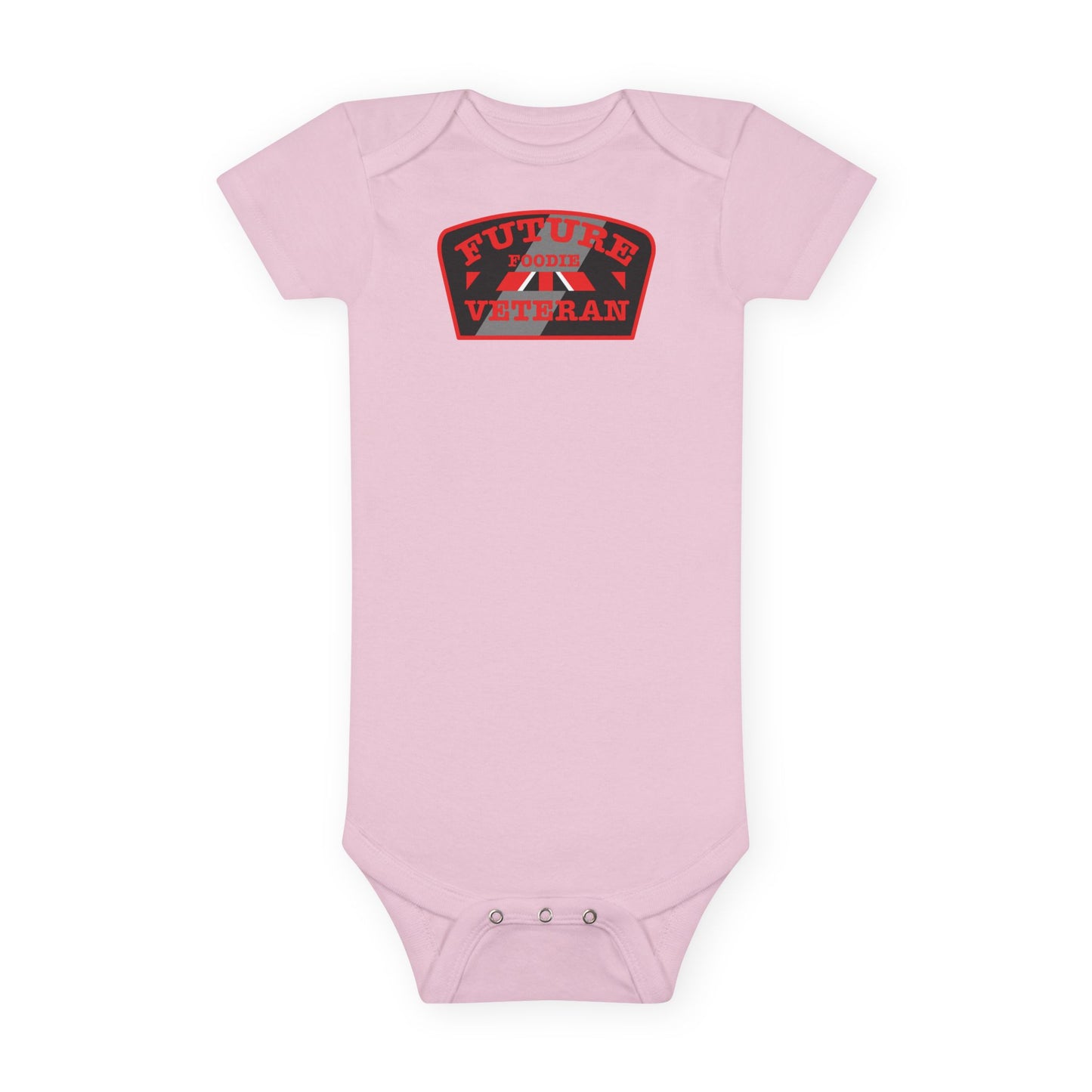L.O.E.F Future Foodie Veteran Baby Bodysuit (Red)