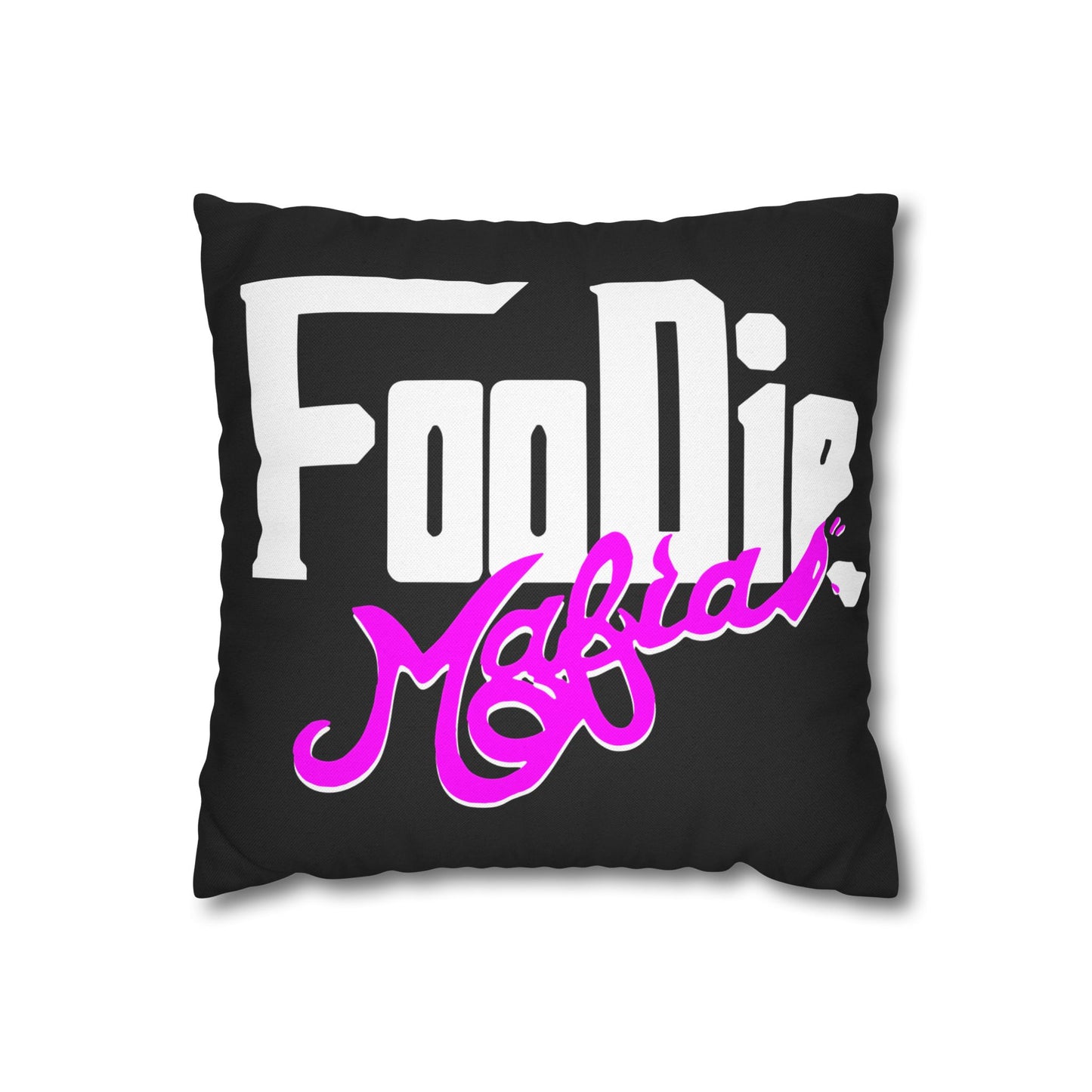 L.O.E.F White Foodie Mafia Decorative Pillowcase